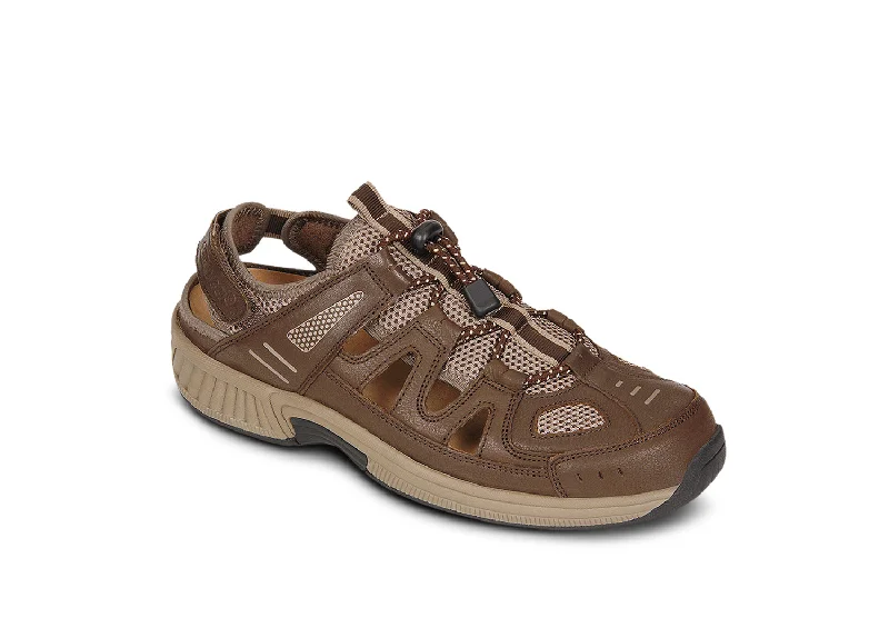 Alpine Heel Strap - Brown Bespoke Shoe Aesthetic 