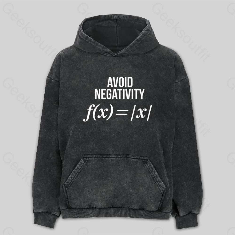 Avoid Negativity Washed Hoodie