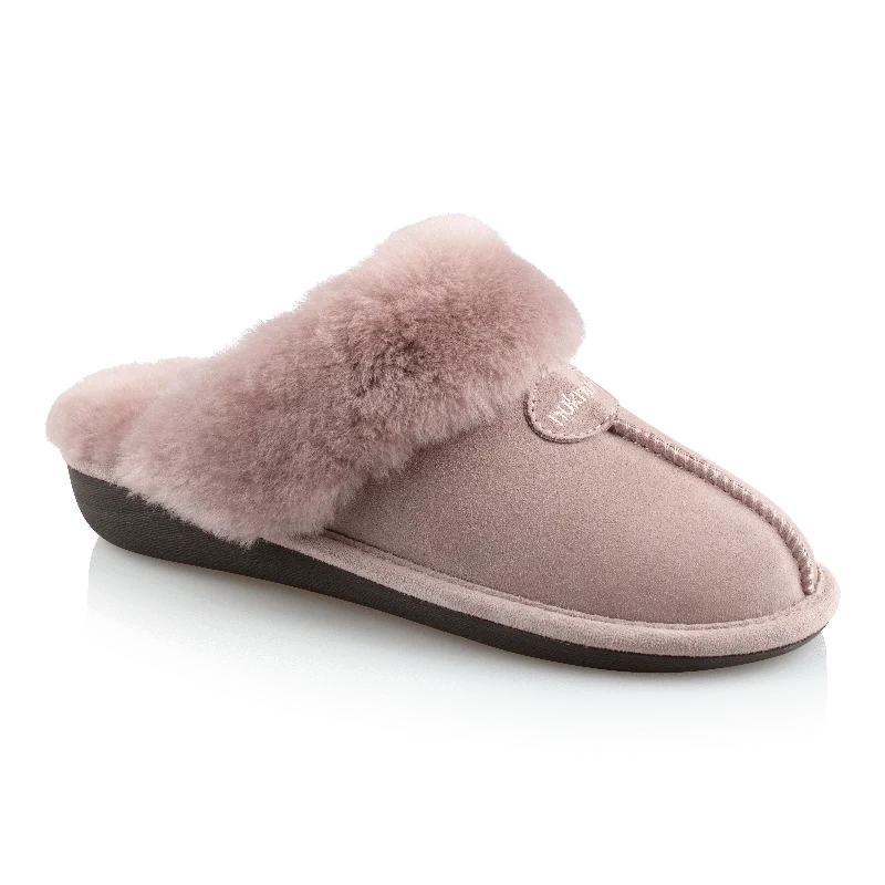 Becca Women's Slipper (Dusty mauve) Checkered Shoe Pattern Look  