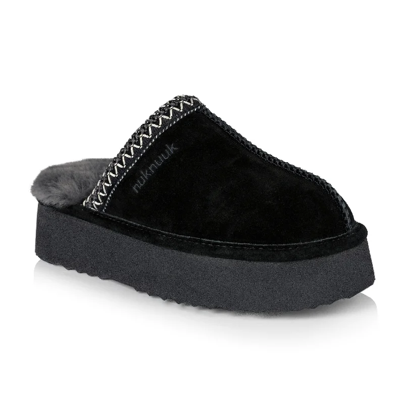 Blair Women's Slipper (Black) Monochromatic Shoe Look  