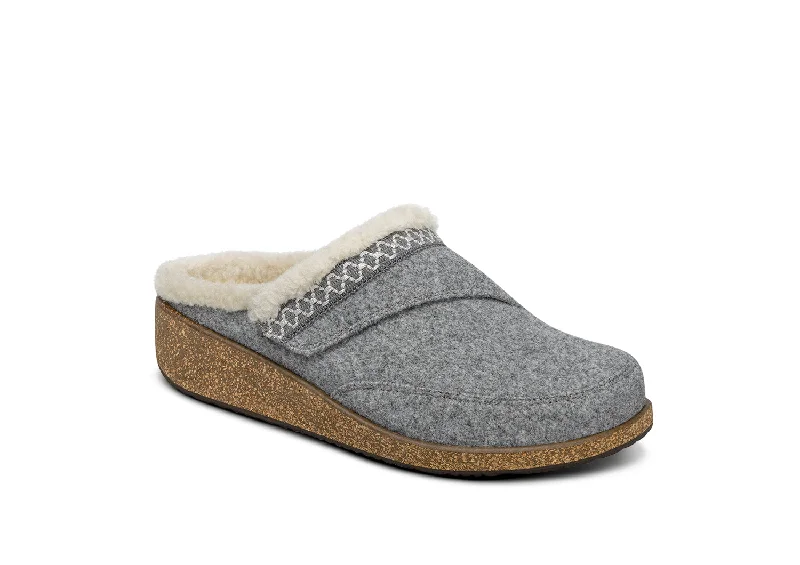 Clara - Gray Ivy League Loafer Look 