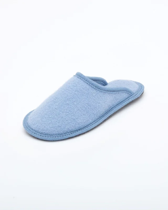 Women's Boiled Wool Stella Slipper Sky Blue Suede Desert Boot 