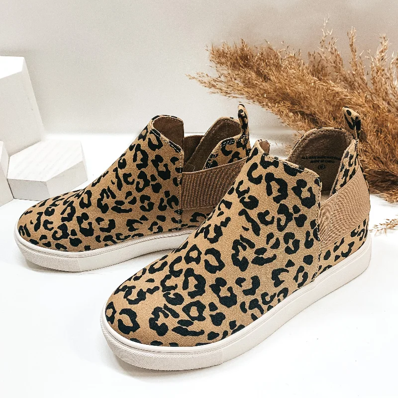Last Chance Sizes 5.5, 6, 6.5 & 7 | First Steps Heeled Slip On Sneakers in Leopard Print Cowboy Boot Western Style Last Chance Sizes 5.5, 6, 6.5 & 7 | First Steps Heeled Slip On Sneakers in Leopard Print Cowboy Boot Western Style