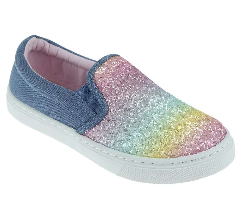 Girls Fine Glitter Fashion Sneaker Camouflage Print Boot Style  
