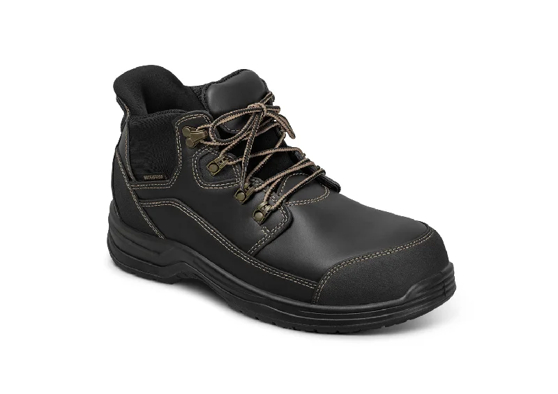 Graphite Hands-Free Work Boots - Black Brogue Oxford Aesthetic 