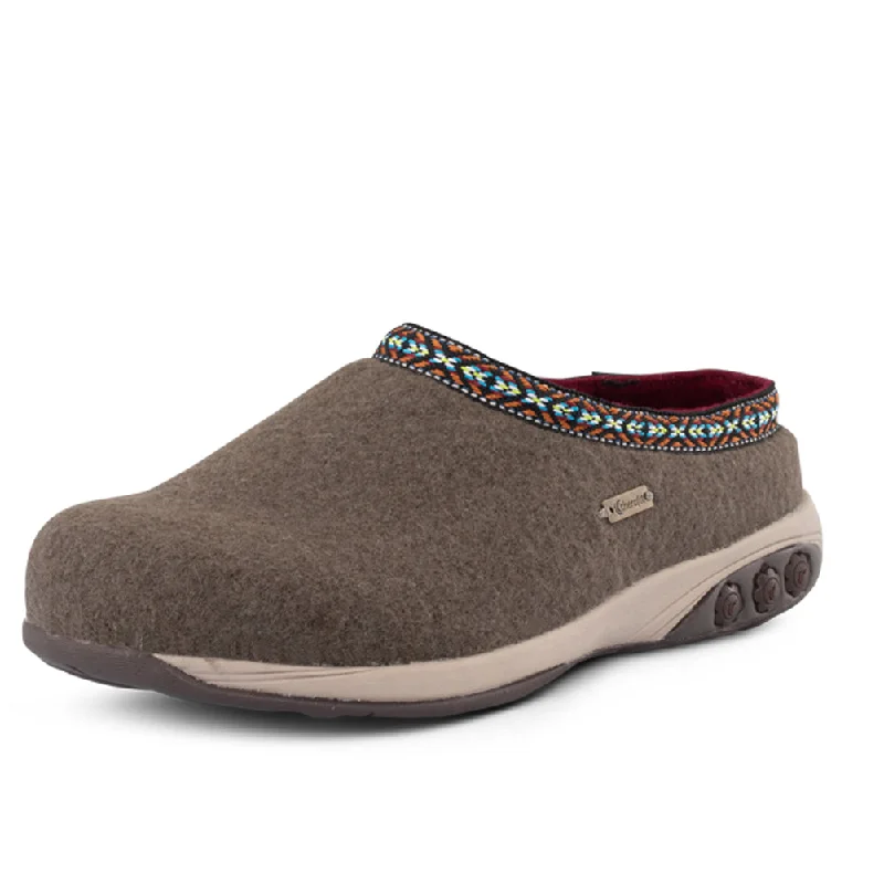 Heather Women's Wool Clog Slipper Zip - Up Boot Style  