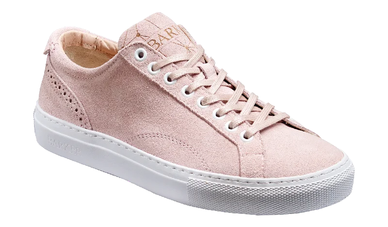 Isla - Pink Suede Lightweight Tennis Sneaker Look  