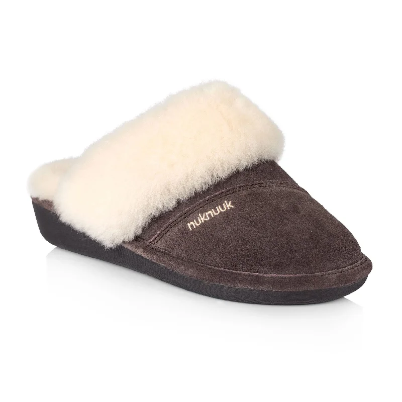 Joy Women's Slipper (Stone) Zip - Up Boot Style  