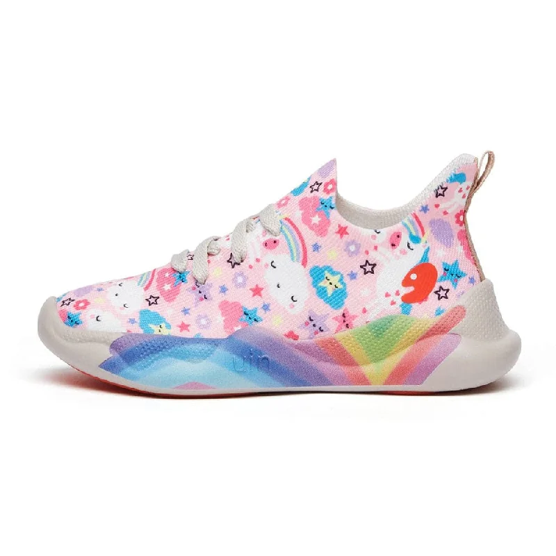 Rainbow Unicorn Mijas I Kid Skateboarding Sneaker Style  