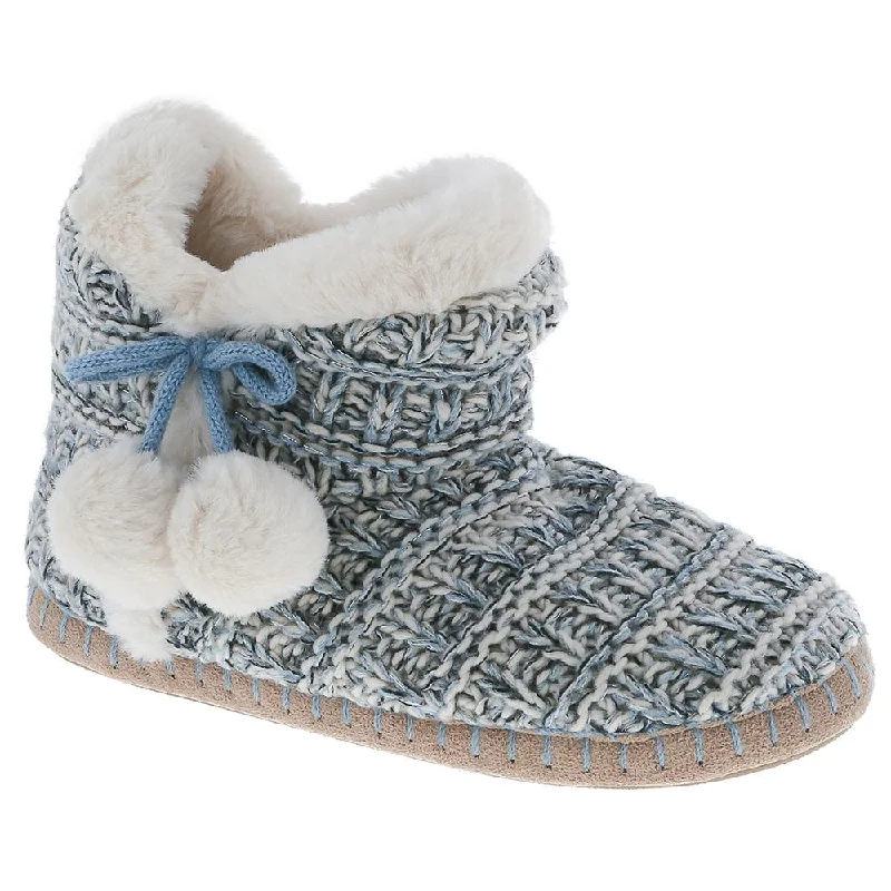 Ladies Woven Knit Slipper Boot Cowboy Boot Western Style  