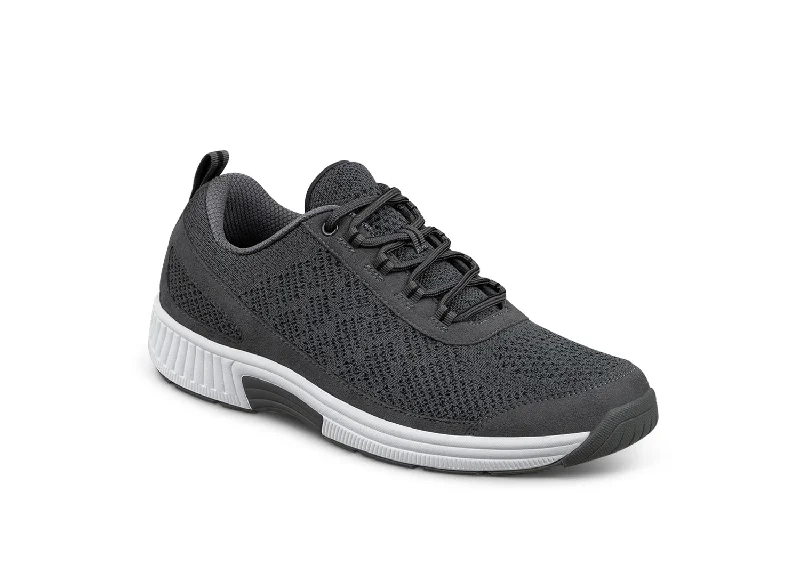 Lava - Dark Gray Quilted Shoe Design  