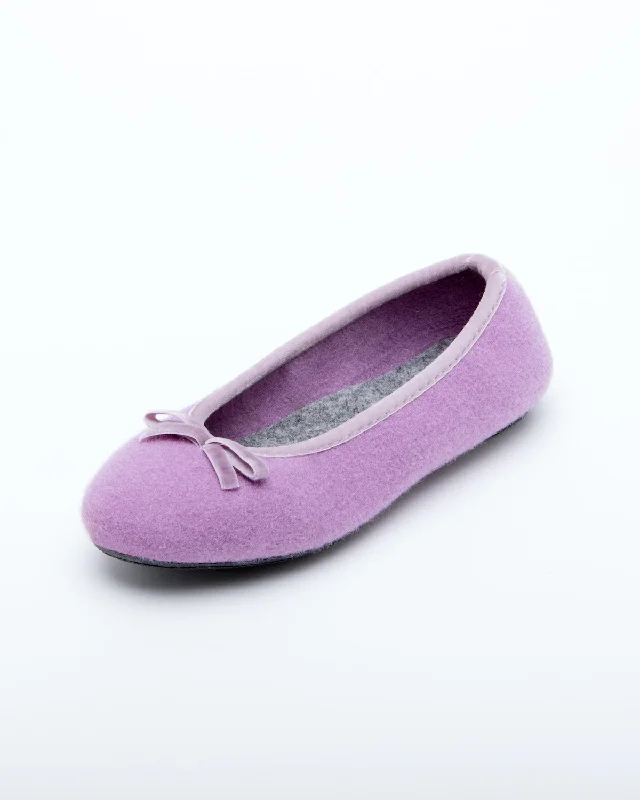 Cinderella Ballet Flat Slipper Lilac Neon - Accent Sneaker Look  