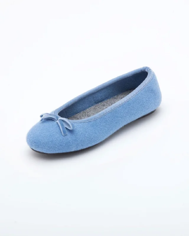 Cinderella Ballet Flat Slipper Blue Tassel Driving Shoe Look 