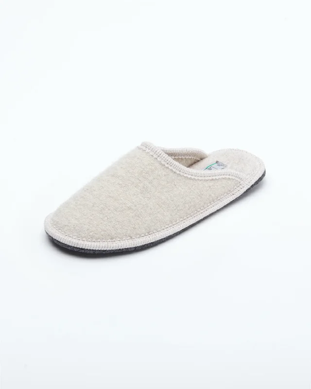Women's Boiled Wool Stella Slipper Beige Desert Boot Utility Style  