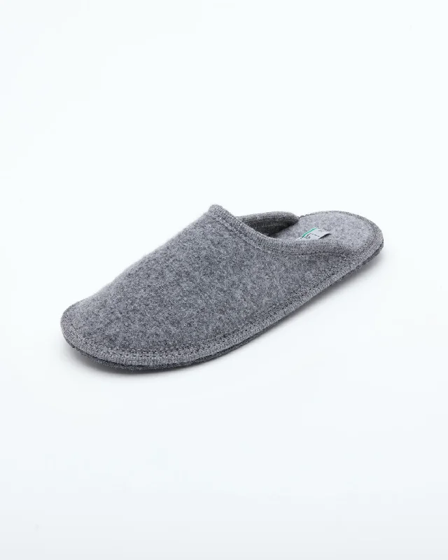 Women's Boiled Wool Stella Slipper Grey Performance Running Sneaker Look  