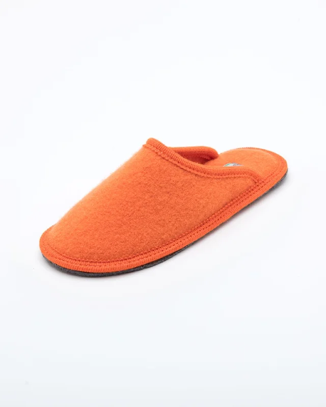 Women's Boiled Wool Stella Slipper Orange Dressy Chelsea Boot Style 