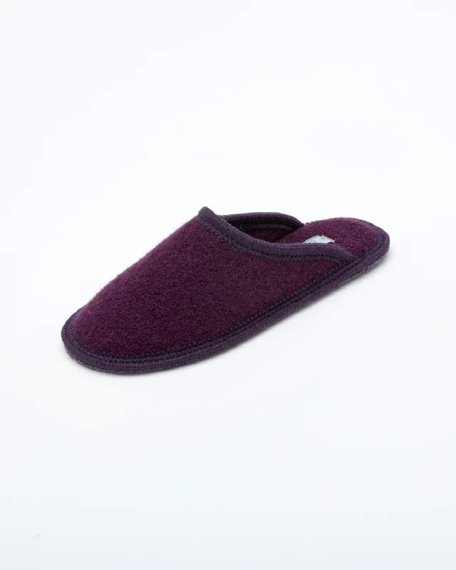 Women's Boiled Wool Stella Slipper Plum Hip - Hop Sneaker Style  