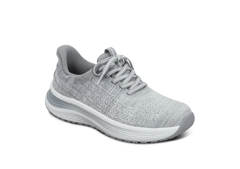 Nira Hands-Free - Light Gray Artisan - Crafted Loafer Style  