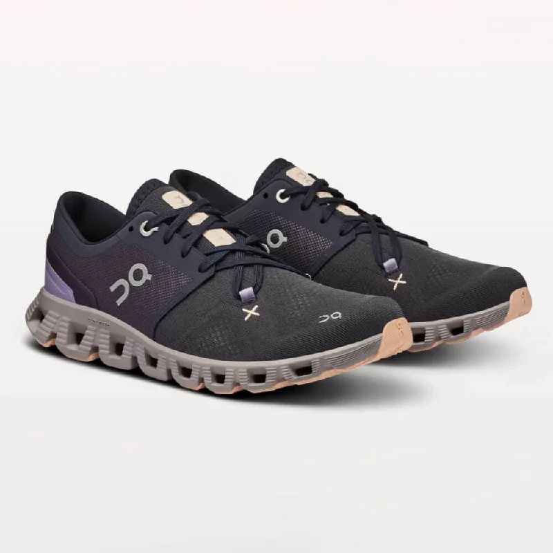 On Women's Cloud X 3 Shoes - Iron / Fade Hip - Hop Sneaker Style  