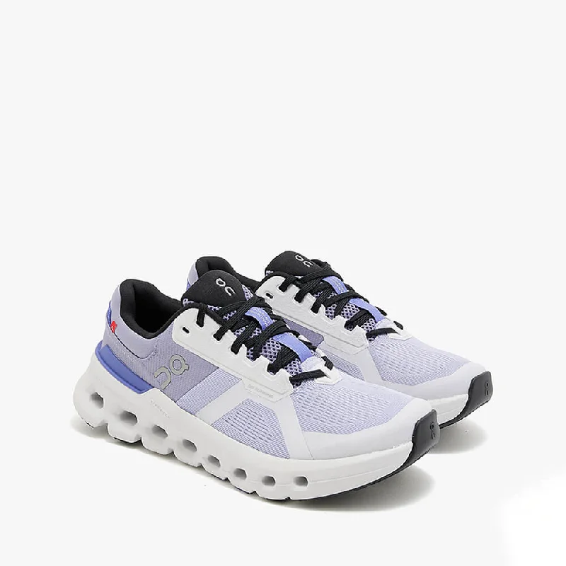 On Women's Cloudrunner 2 Shoes - Nimbus / Blueberry Suede Desert Boot 