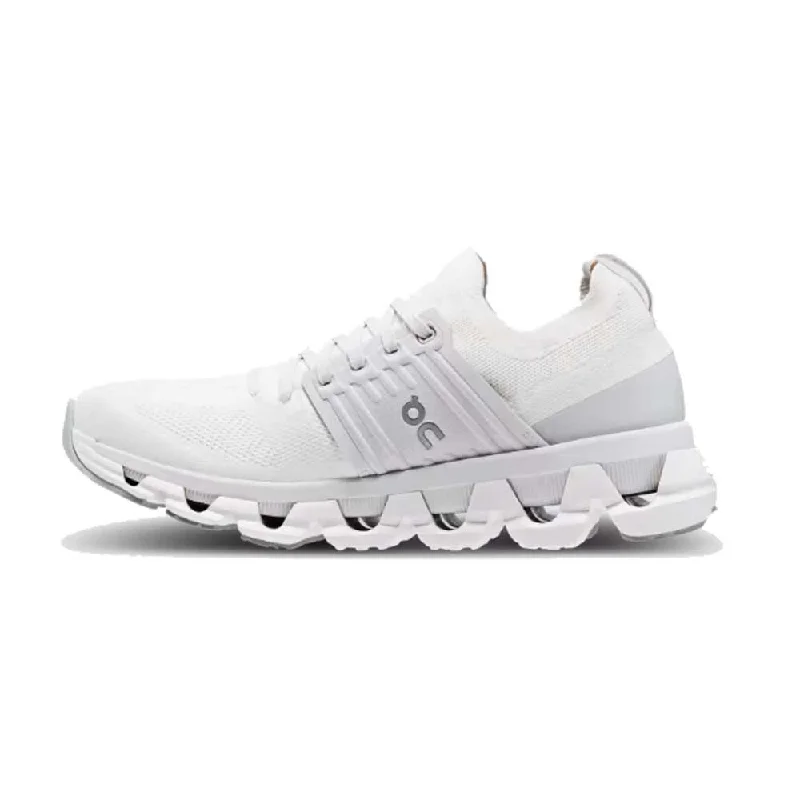 On Women's Cloudswift 3 Shoes - White / Frost Ivy League - Inspired Derby Look 