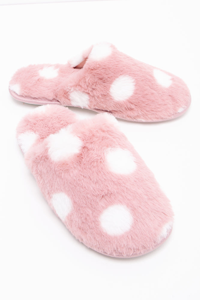Polka Dot Slipper Pink Performance Running Sneaker Look  