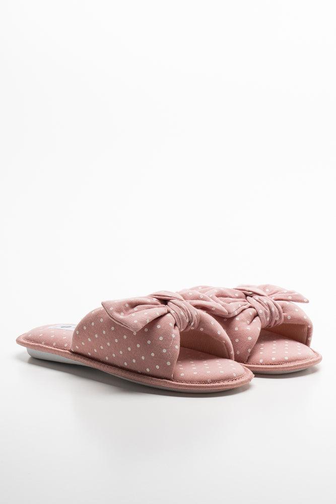 Polka Dot Slipper Pink Desert Boot Utility Style  