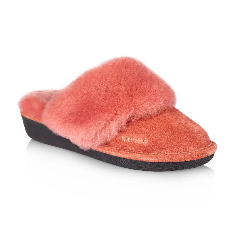 Scarlet Women's Slipper (Raspberry) Wingtip Oxford Design 