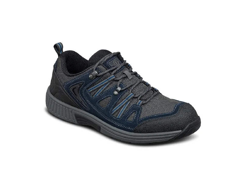 Sorrento - Gray/Blue Distressed Leather Shoe Style  