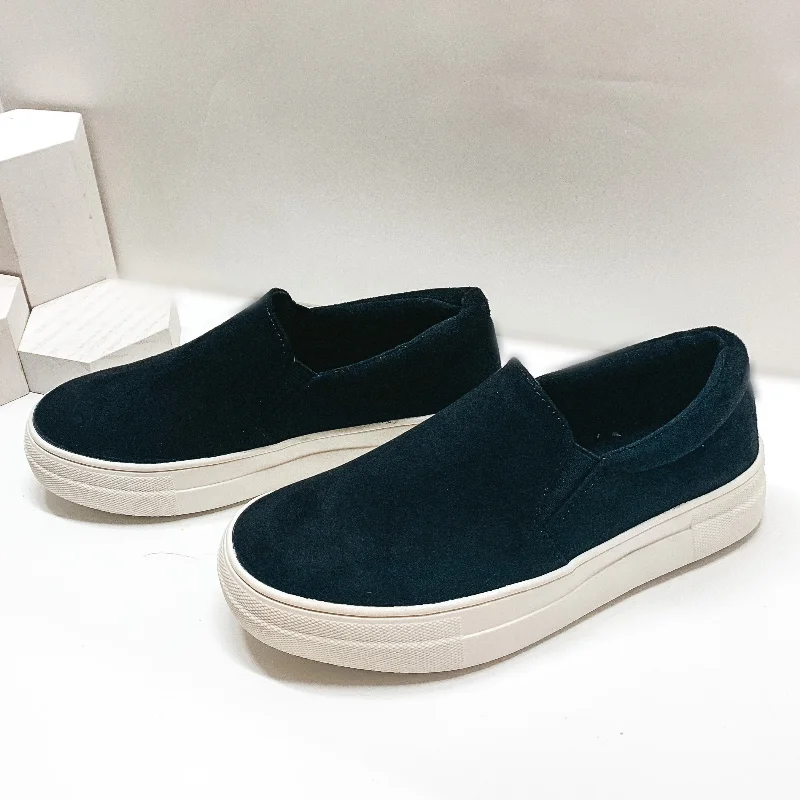 The Best Feeling Suede Slip On Sneakers in Black Combat - Inspired Military Boot Look The Best Feeling Suede Slip On Sneakers in Black Combat - Inspired Military Boot Look