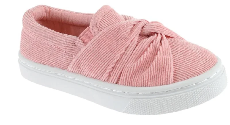 Toddler Girls Corduroy Slip On Sneakers Minimalist Sneaker Style  