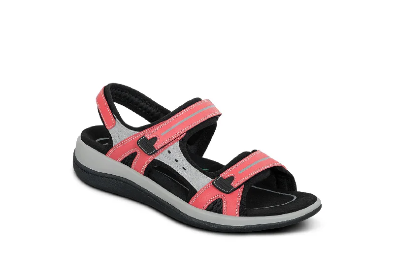 Venice - Red Strap - Up Sandal Resort Style  