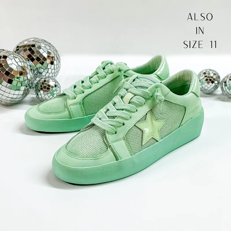 Vintage Havana | Extra Dip Dye Sneakers in Mint Art Deco - Inspired Shoe Look  