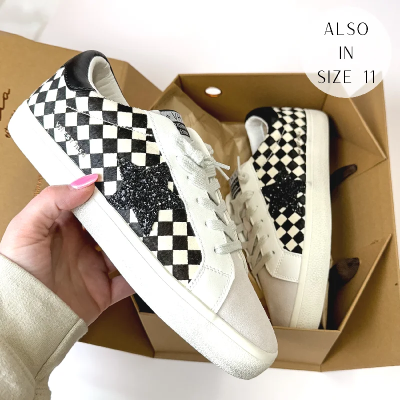 Vintage Havana | Flair 15 Sneakers in Checkered Multi Upcycled Shoe Look  