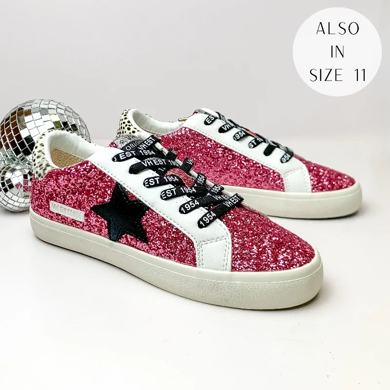 Online Exclusive | Vintage Havana | Flair 4 Sneakers in Pink Glitter Multi Aesthetic Online Exclusive | Vintage Havana | Flair 4 Sneakers in Pink Glitter Multi Aesthetic