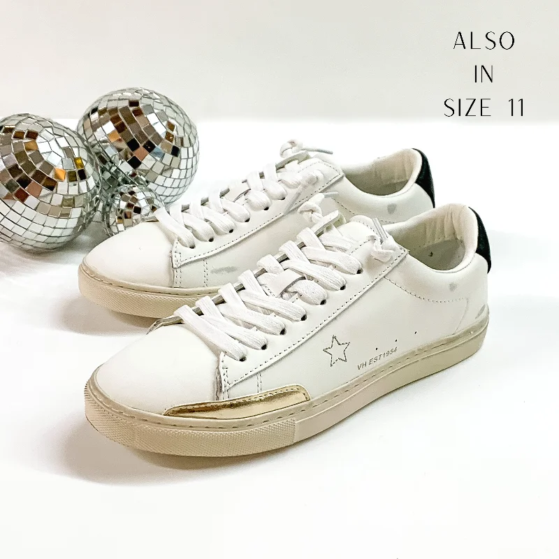 Vintage Havana | Melissa Sneakers in White Multi Metallic Trim Shoe Design  