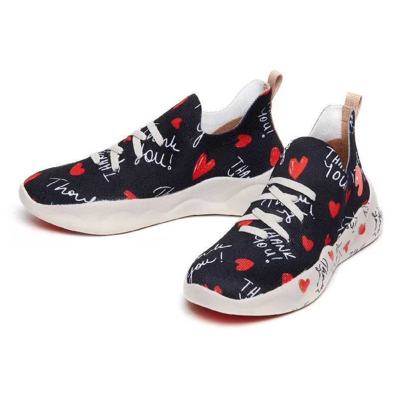 Hearts of Gratitude Mijas I Women Skateboarding Sneaker Style  