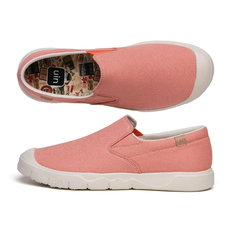 Rosy Pink Canvas Cadiz I Women Paisley Print Shoe Design  