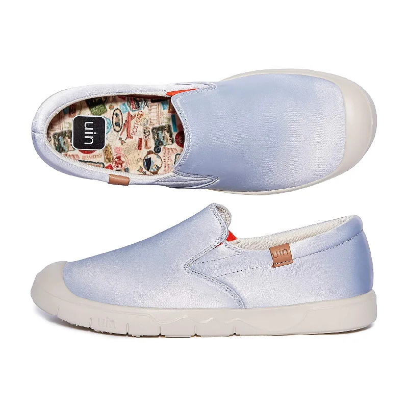 Blue Brush Silk Cadiz I Women Business Monk Strap Style  