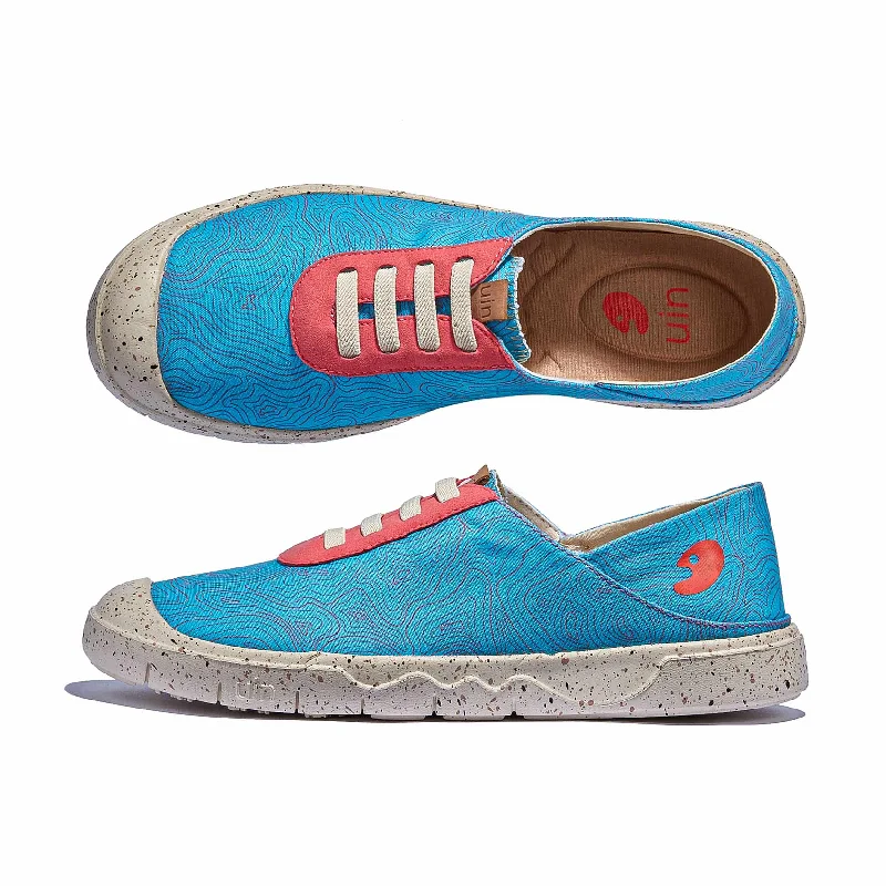 Sky Pink Blue Cadiz VII Women Beaded Moccasin Design 