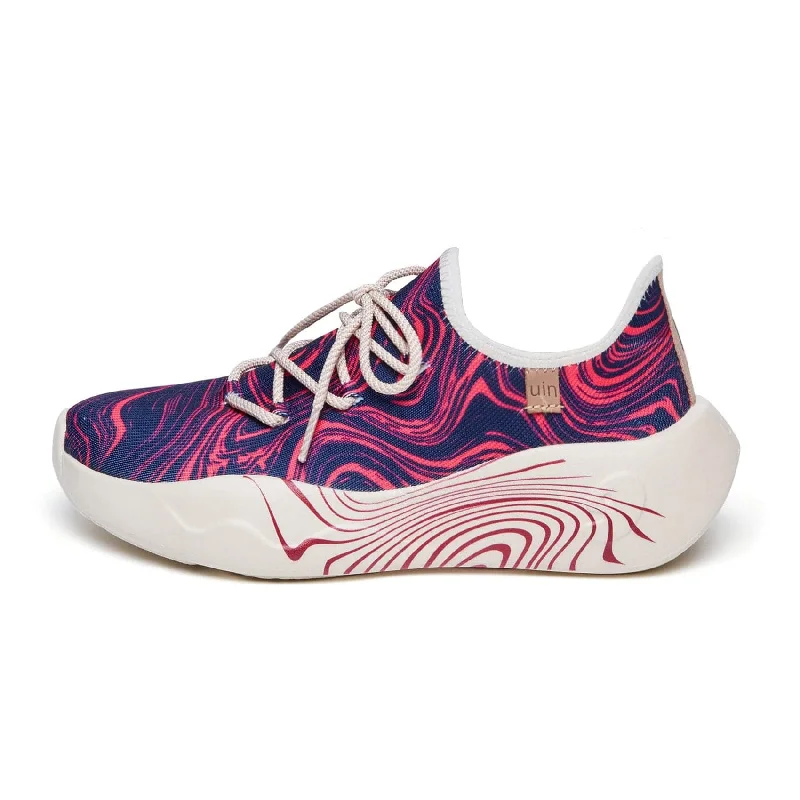 Purple Illusion San Sebastian II Women Striped Shoe Style  