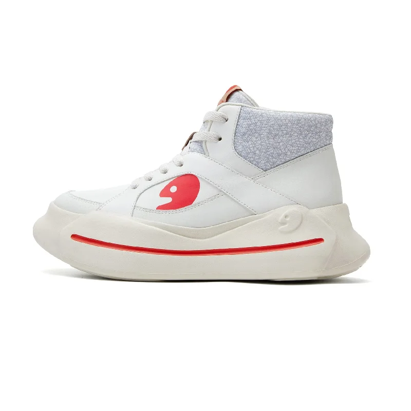 Creamy White Santander III Women Two - Tone Shoe Design  