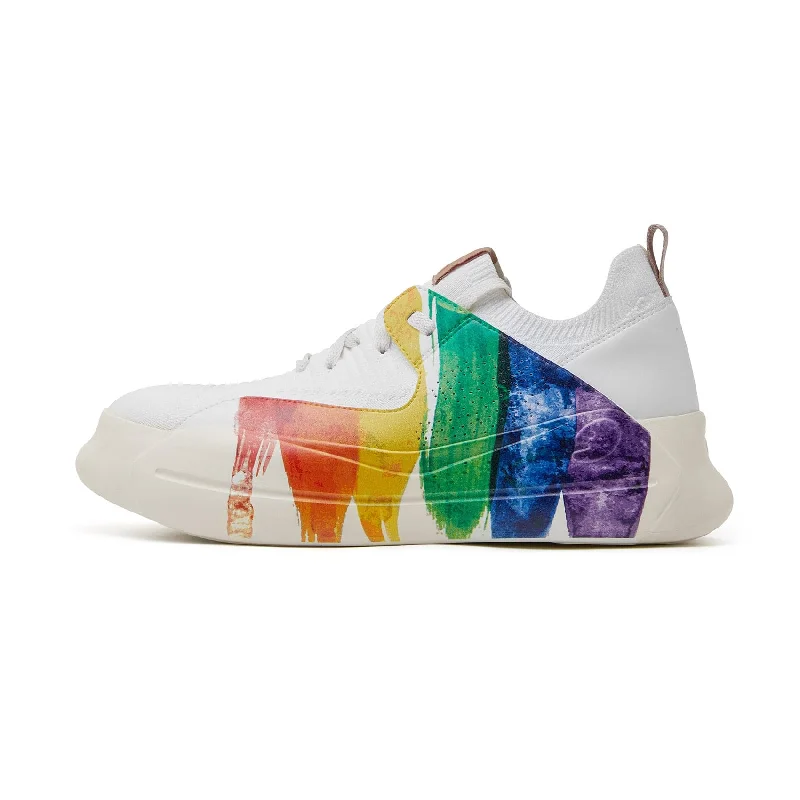 Rainbow Crush Santander II Women Edwardian Shoe Look  
