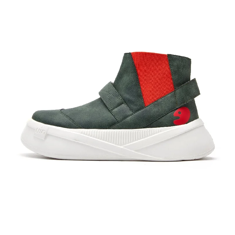 Grass Green Victoria III Women Striped Shoe Style  