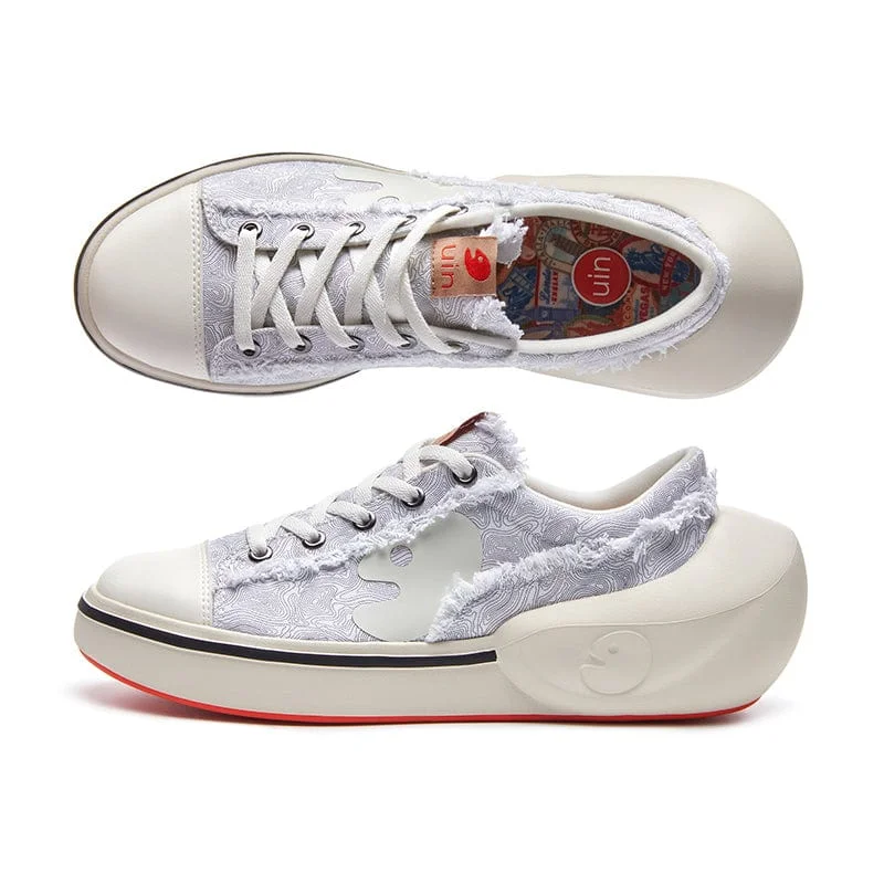 Pure White Bilbao B2 Women Quilted Shoe Design  