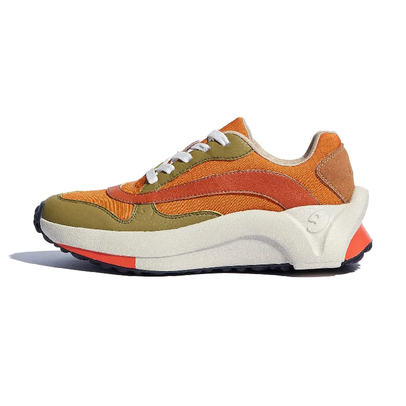 Orange Green Sevilla II Women Casual Loafer Style          