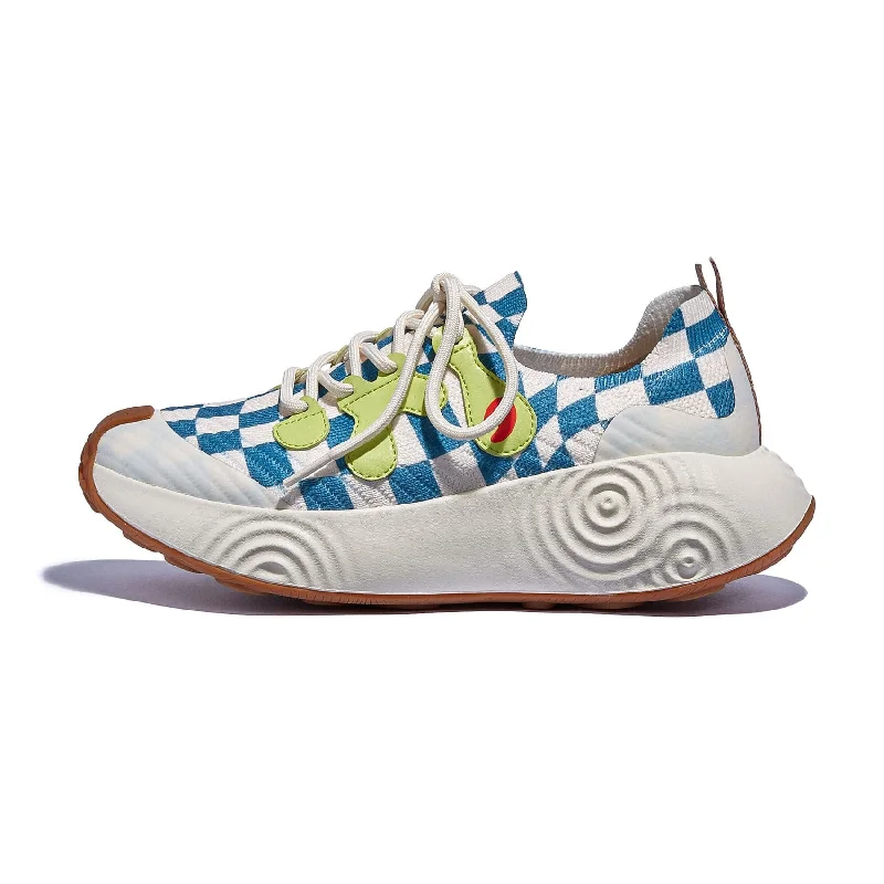 Checkerboard Flow Brava I Women Bespoke Shoe Aesthetic 