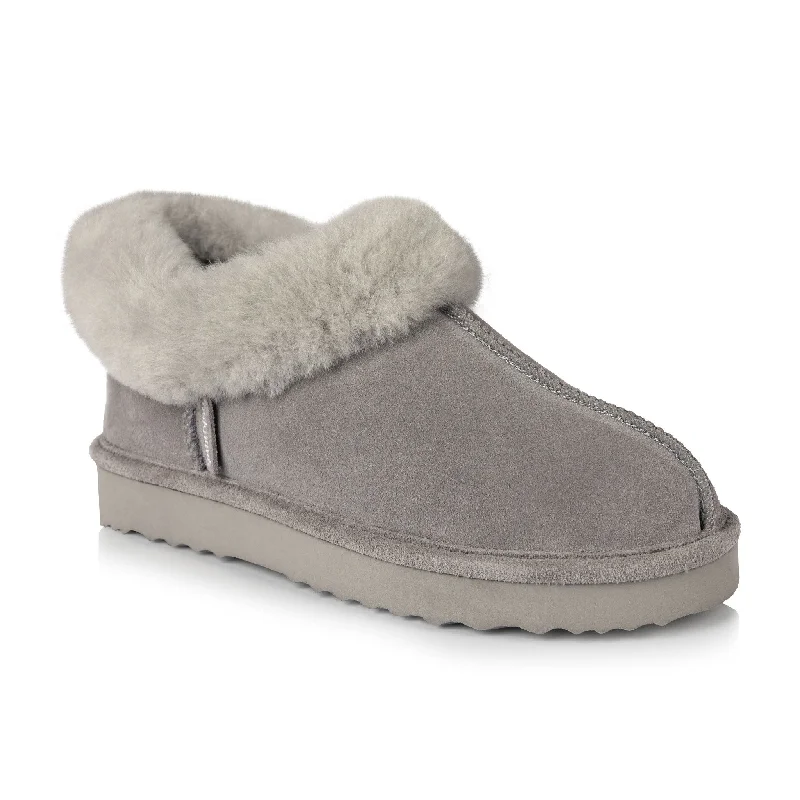 Willow Women's Slipper (Grey) Vintage Oxford Appeal 