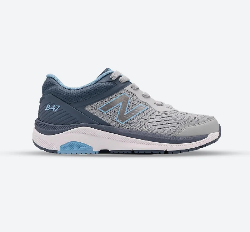 Womens Wide Fit New Balance WW847LG4 Walking Sneakers - Exclusive Blue Coast Loafer Aesthetic 