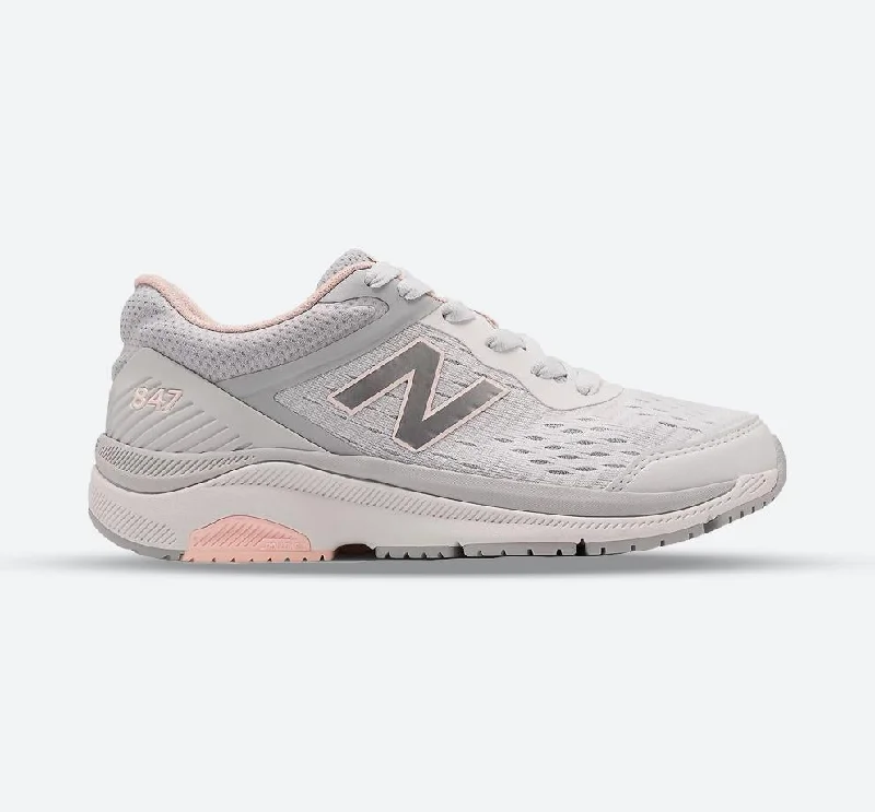 Womens Wide Fit New Balance WW847LW4 Walking Sneakers Open - Lacing Derby Look  